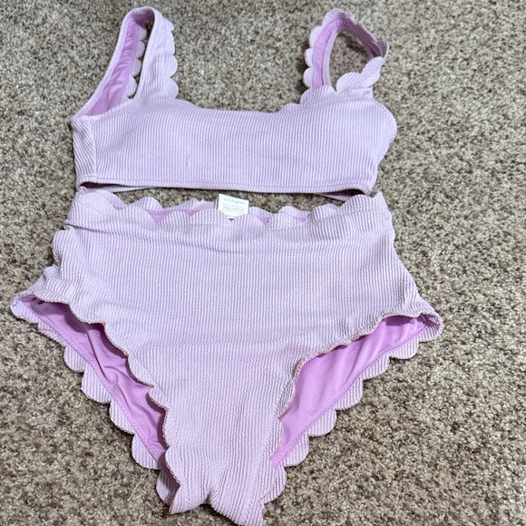 Beach Joy Other - Scalloped Lilac Women’s Two Piece Swimsuit